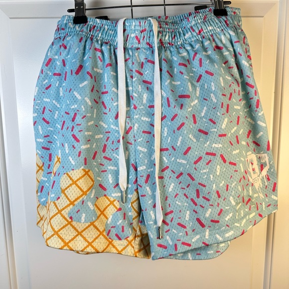 Baseball Lifestyle 101 Ice Cream Cotton Candy shorts ⚾️ Men’s Small - Picture 6 of 8